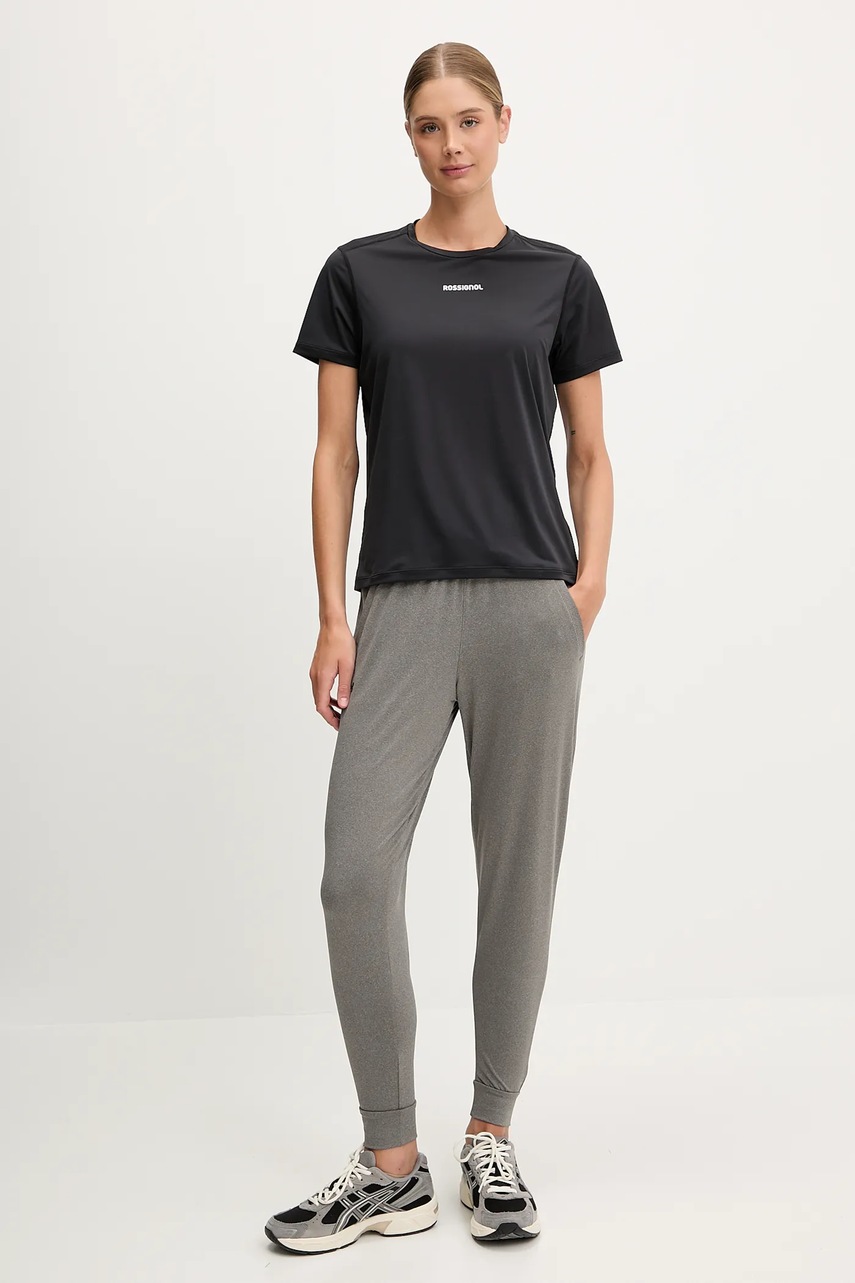 T-shirt προπόνησης Rossignol SIDELHORN χρώμα: μαύρο, RLNWY04 φωτογραφία