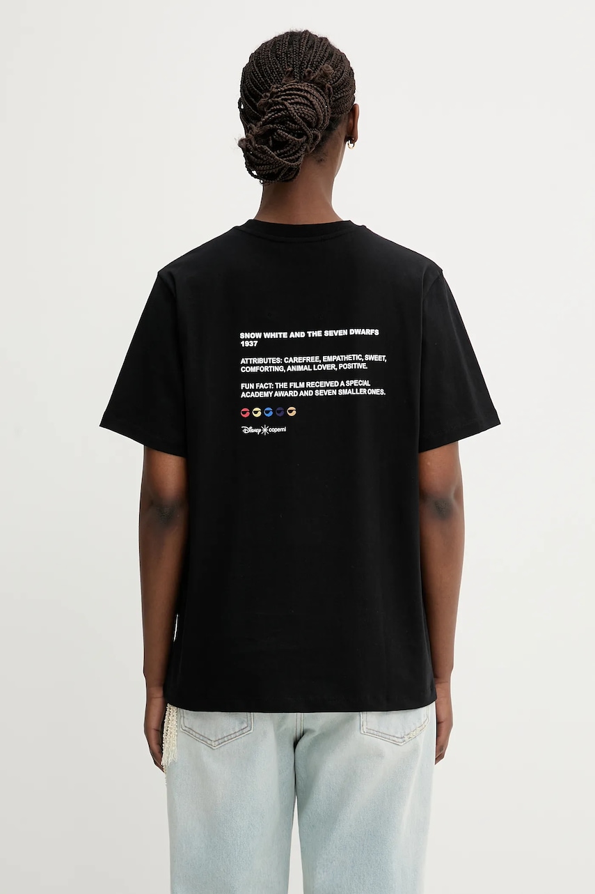 Coperni x Disney Snow White tricou din bumbac culoarea negru, DJS03F5036SNO