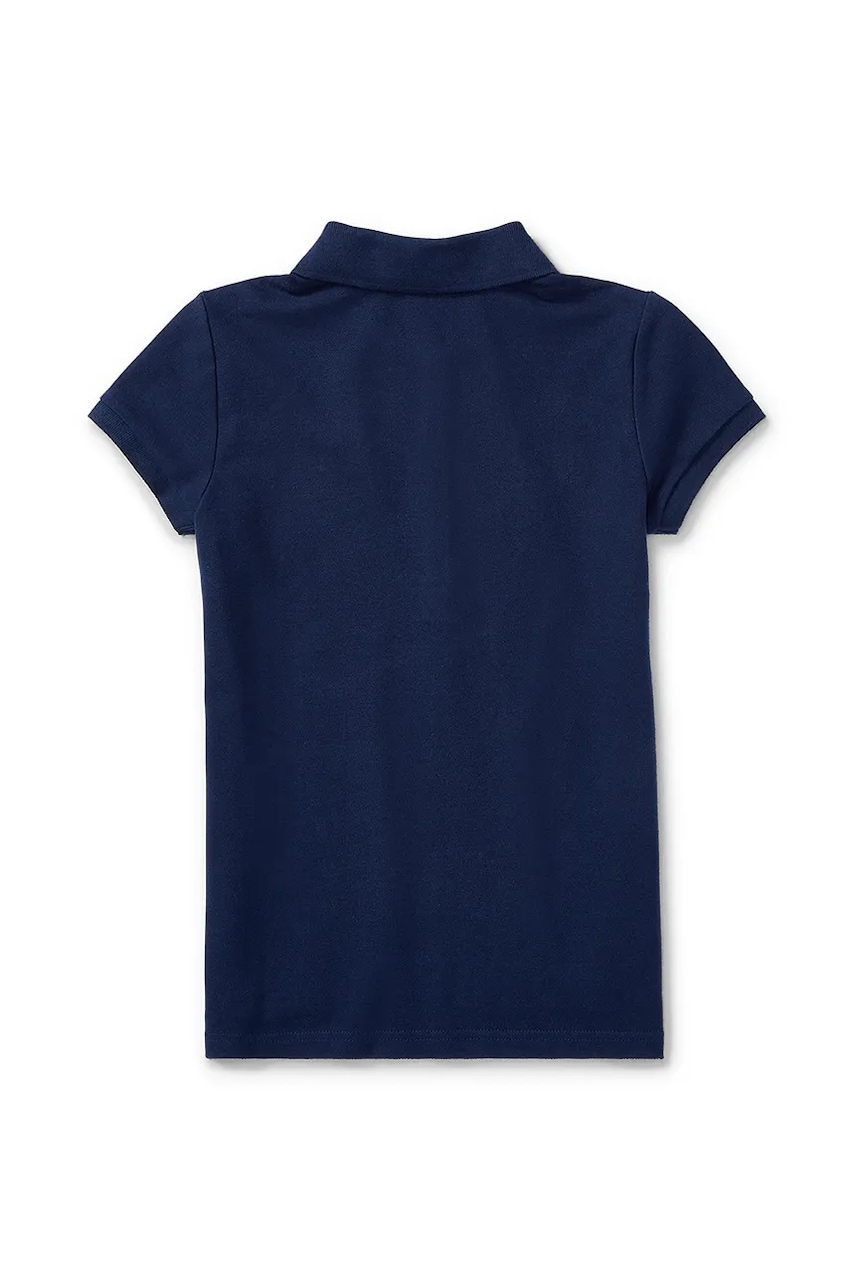 Детская футболка Polo Ralph Lauren цвет синий с воротником 313573242008 Детская футболка Polo Ralph Lauren цвет синий с воротником 313573242008