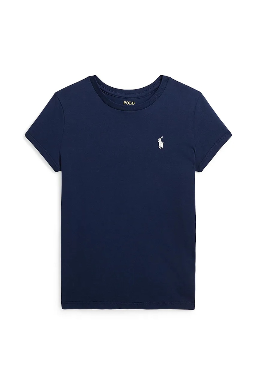 Levně Dětské bavlněné tričko Polo Ralph Lauren tmavomodrá barva, 313833549067