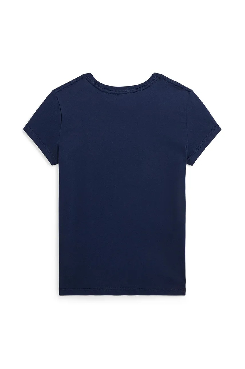 Детская хлопковая футболка Polo Ralph Lauren цвет синий 313833549067 Детская хлопковая футболка Polo Ralph Lauren цвет синий 313833549067