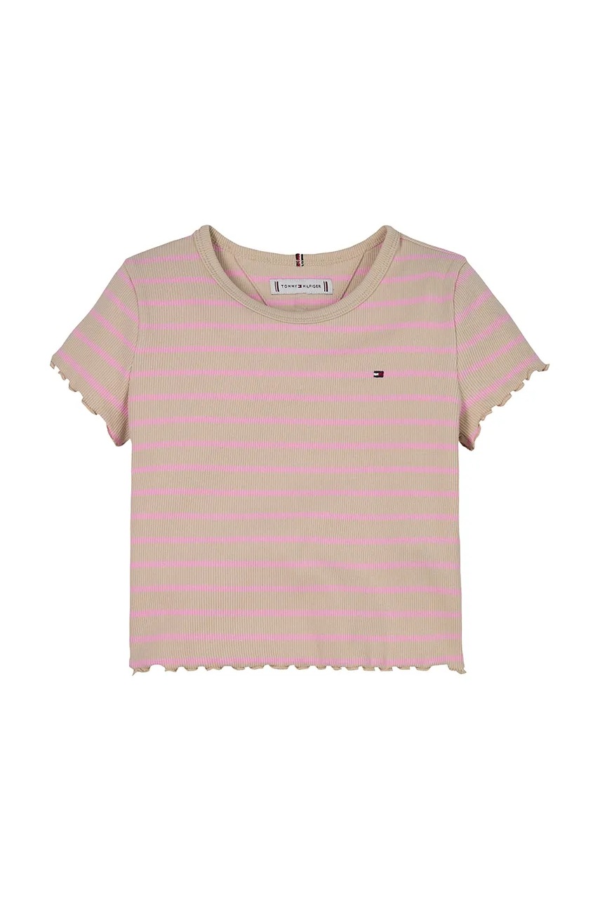 Дитяча футболка Tommy Hilfiger колір рожевий KG0KG08509