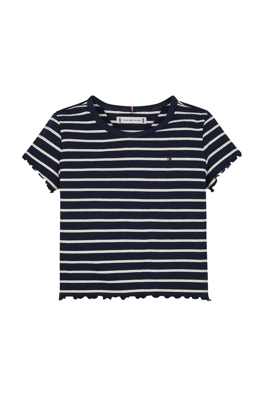 Дитяча футболка Tommy Hilfiger колір чорний KG0KG08509