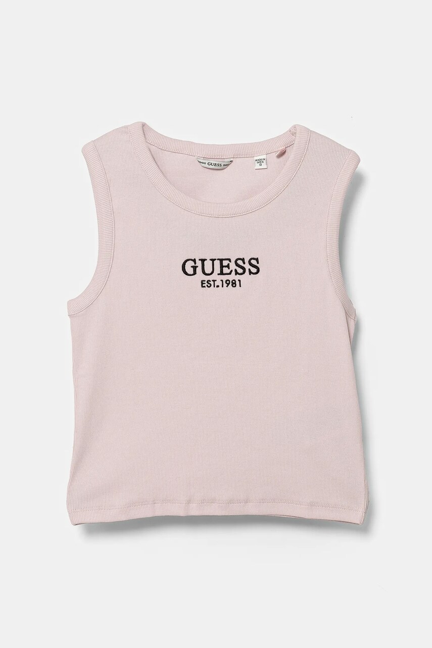 Levně Dětský top Guess růžová barva, J4YI16 KBZP4