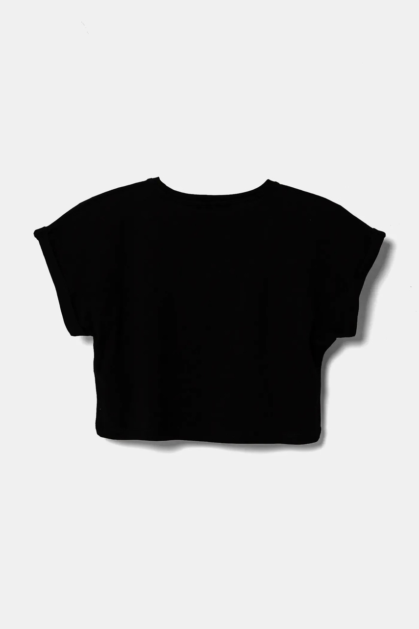 Детская хлопковая футболка Guess цвет чёрный J5RI10 K8HM4