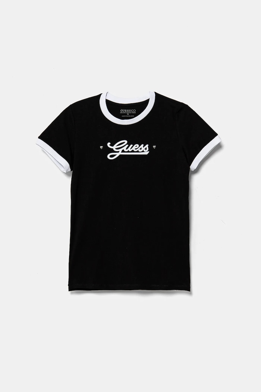 Levně Dětské tričko Guess černá barva, J5RI11 K6YW4