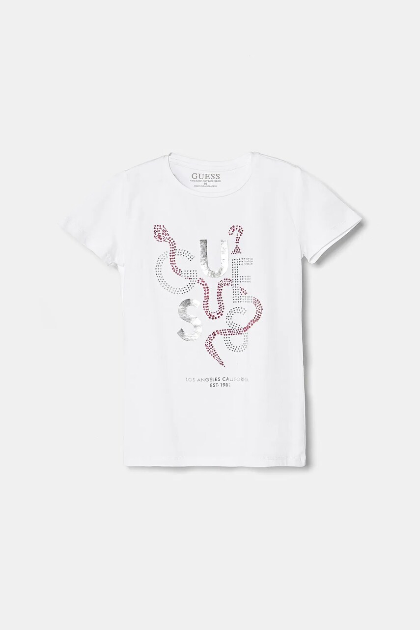 Levně Dětské tričko Guess bílá barva, J5RI15 K6YW4
