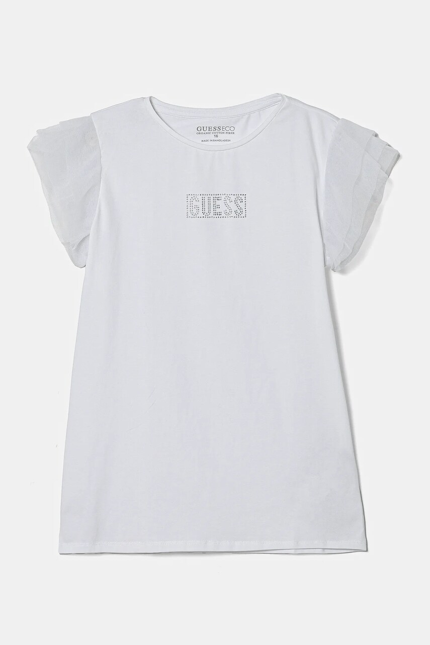 Levně Dětské tričko Guess bílá barva, J5RI17 K6YW4