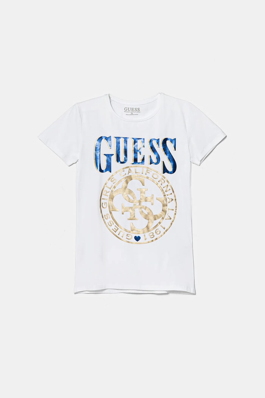 Levně Dětské tričko Guess bílá barva, J5RI20 K6YW4