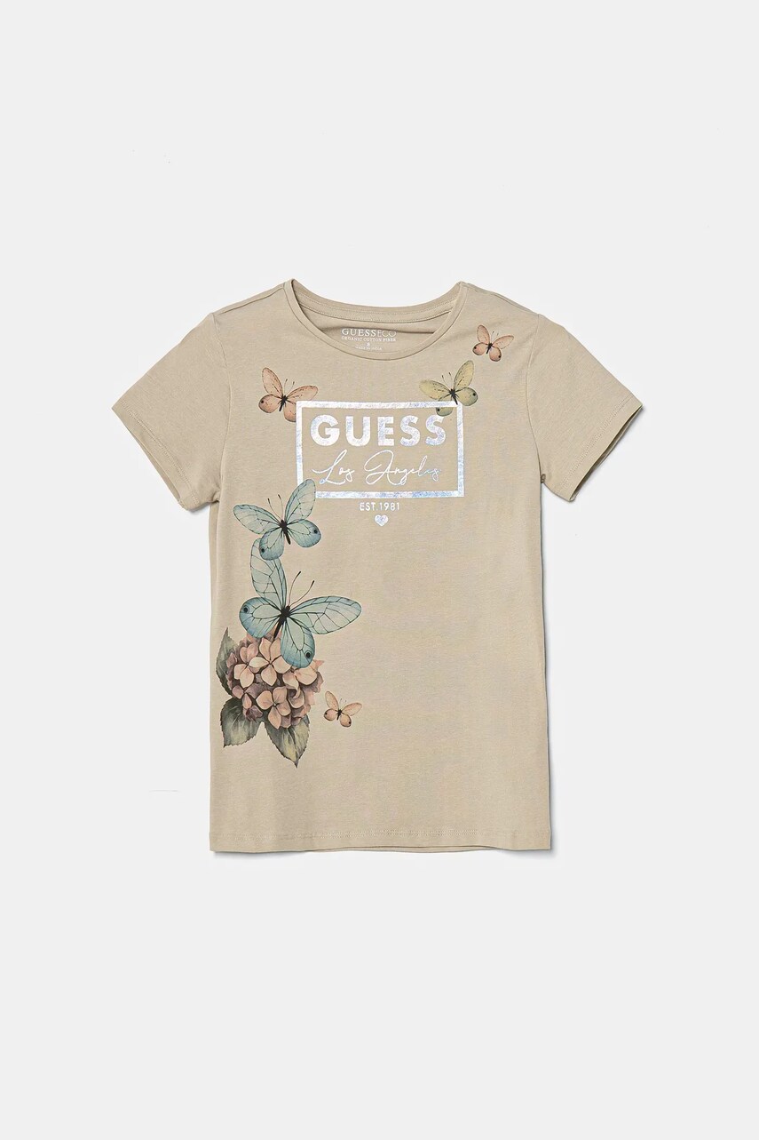 Levně Dětské tričko Guess šedá barva, J5RI33 K6YW4