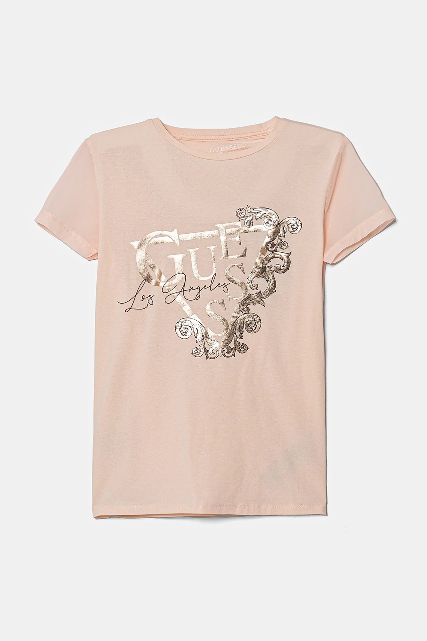 

Детска тениска Guess в оранжево J5RI35 K6YW4, Оранжев