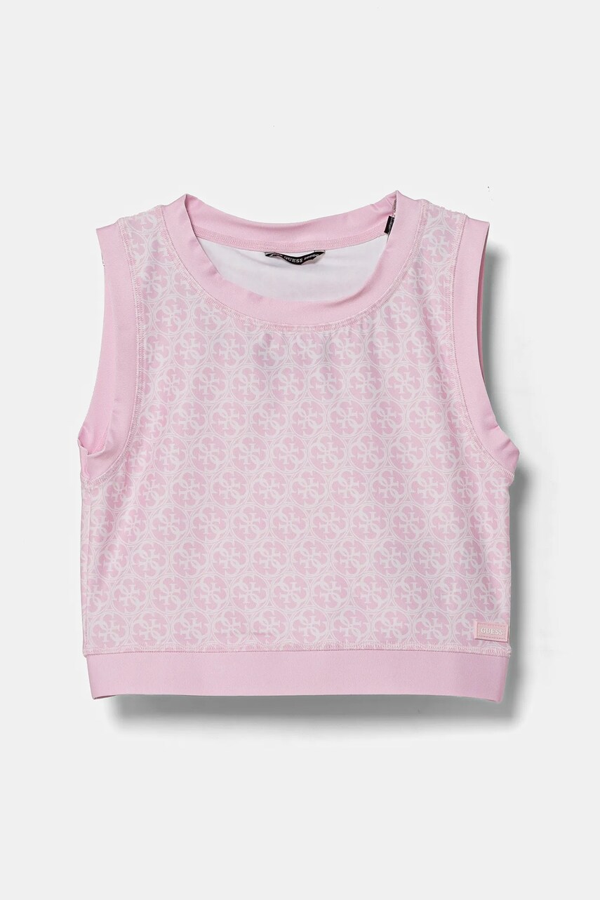Levně Dětský top Guess růžová barva, J5RI43 MC01P