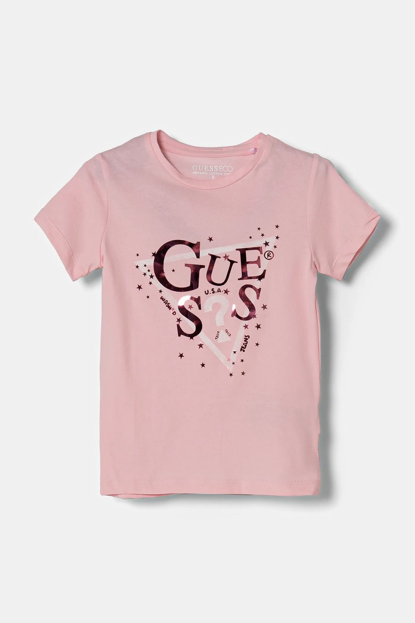 

Детска тениска Guess в розово K5RI00 K6YW4, Розов