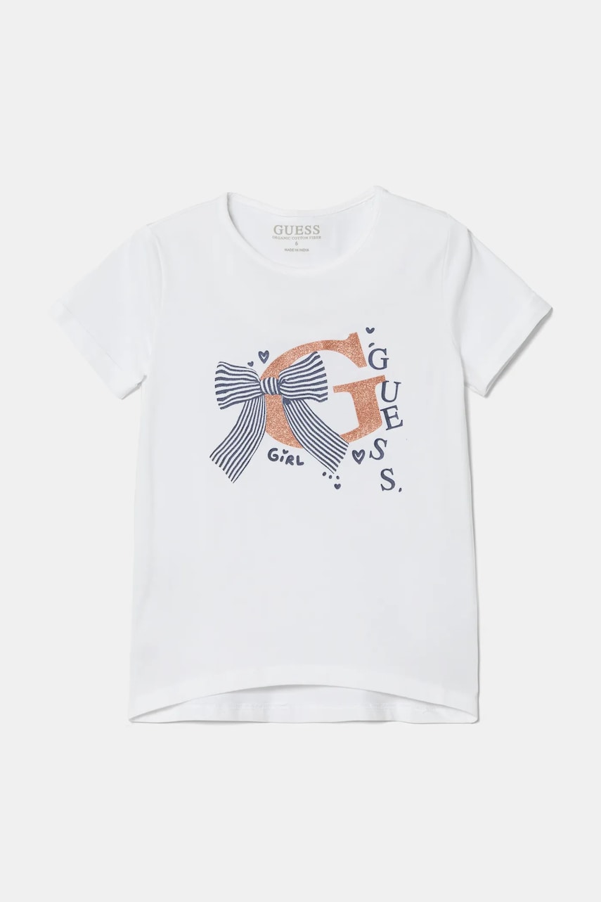 Levně Dětské tričko Guess bílá barva, K5RI05 K6YW4