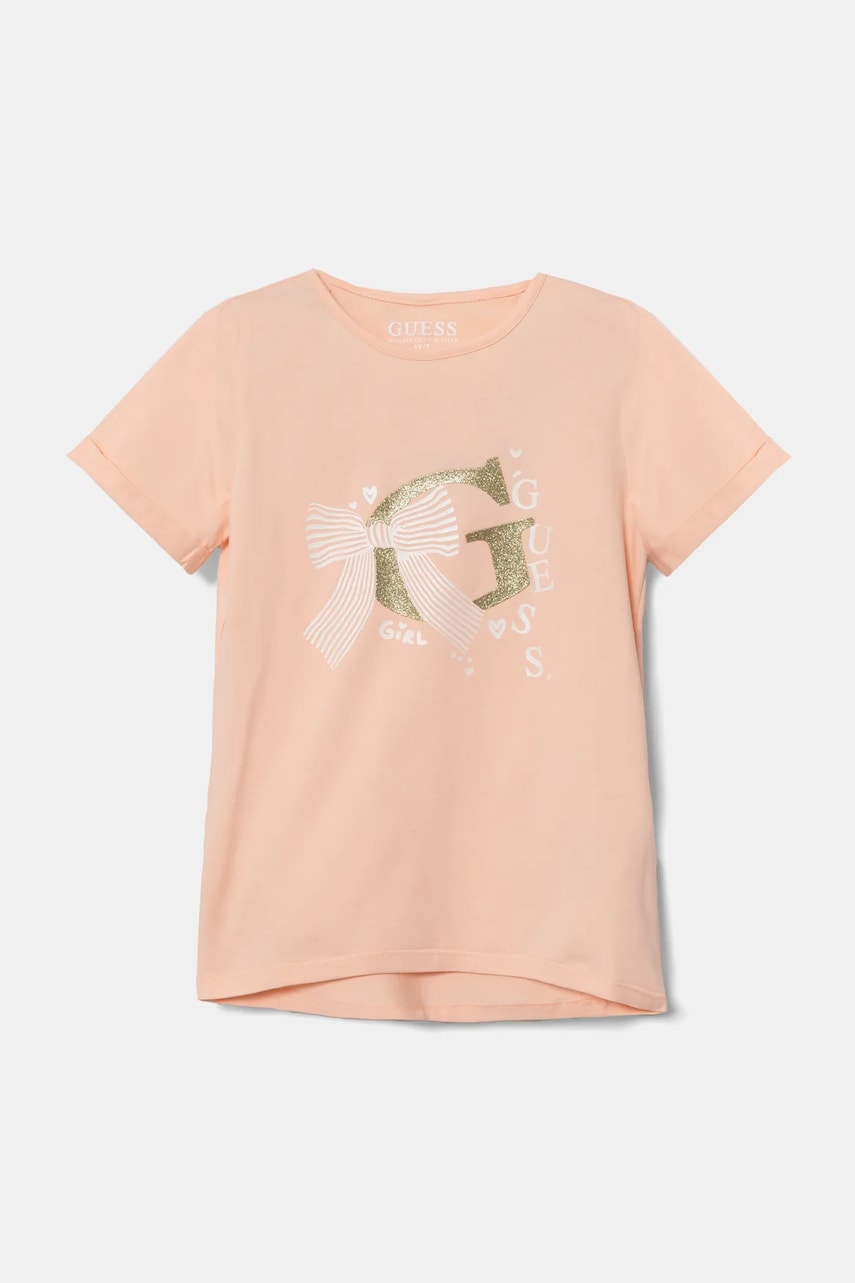 Levně Dětské tričko Guess oranžová barva, K5RI05 K6YW4