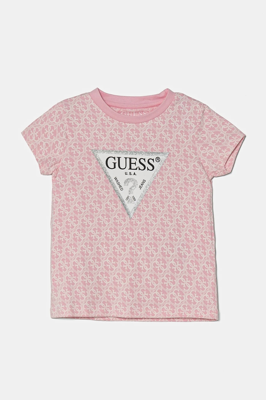 Levně Dětské tričko Guess růžová barva, K5RI15 K6YW4