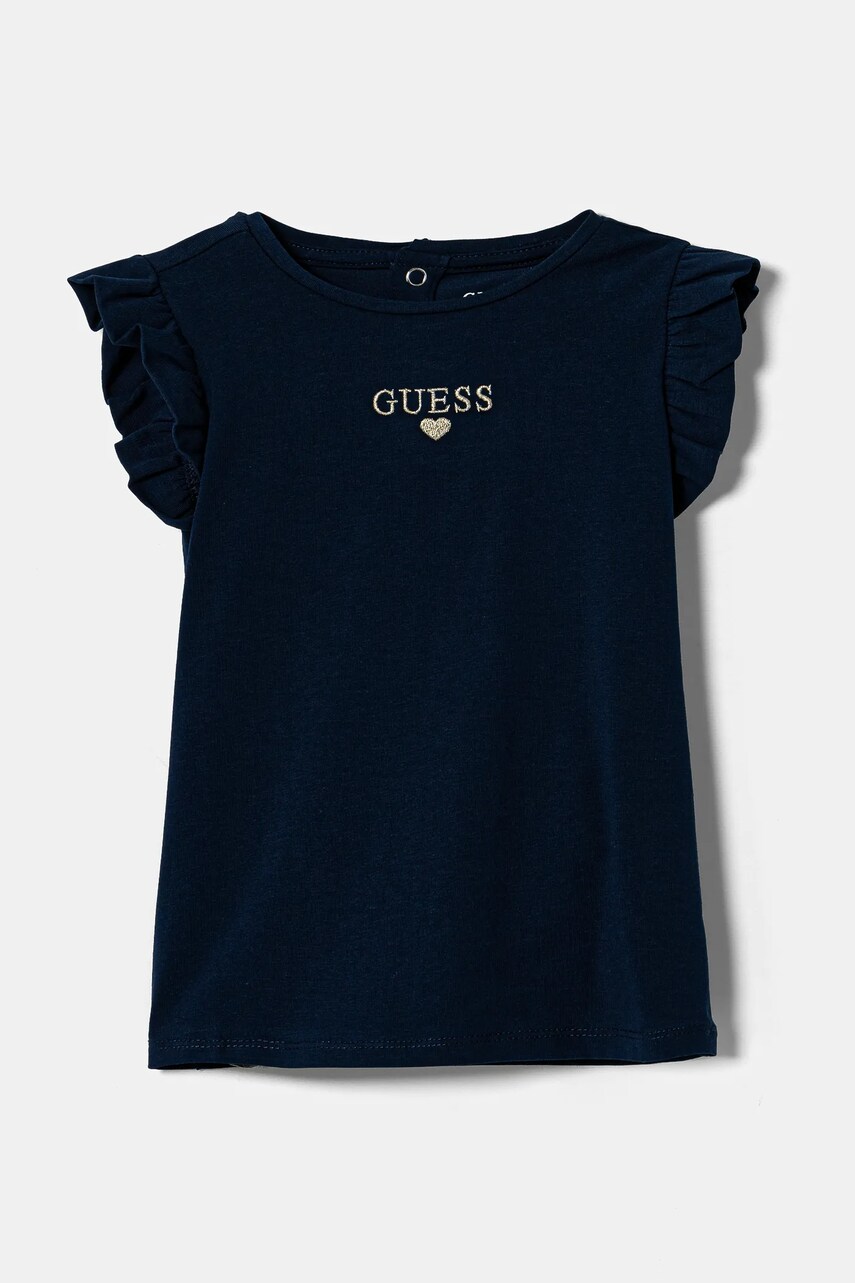 Levně Dětské tričko Guess tmavomodrá barva, K5RI26 K6YW4