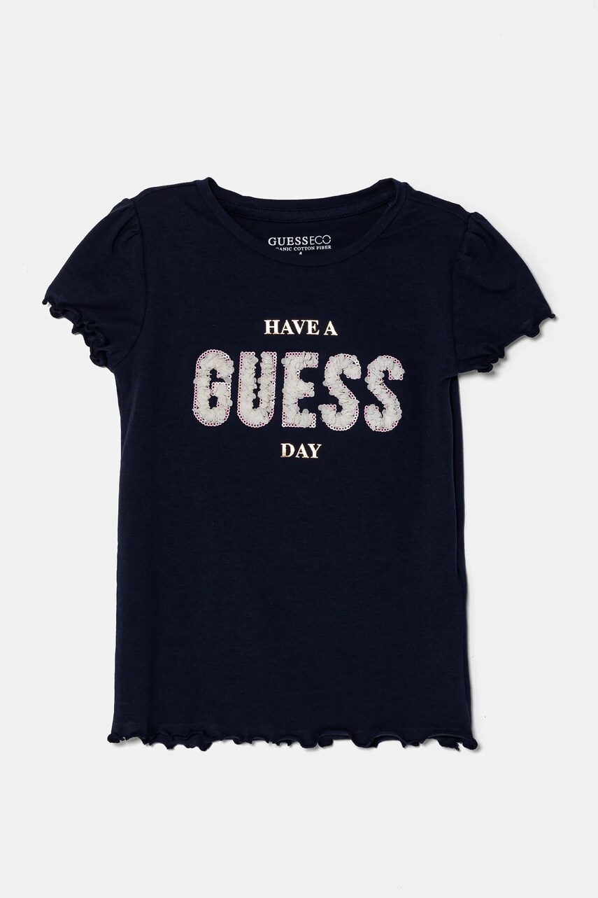 Levně Dětské tričko Guess tmavomodrá barva, K5RI28 K6YW4