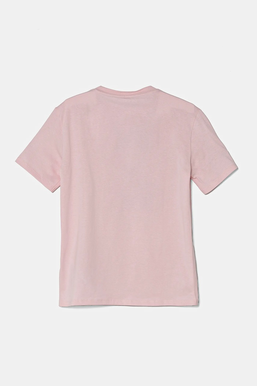 Детская хлопковая футболка Guess цвет розовый H4BJ06 I3Z14