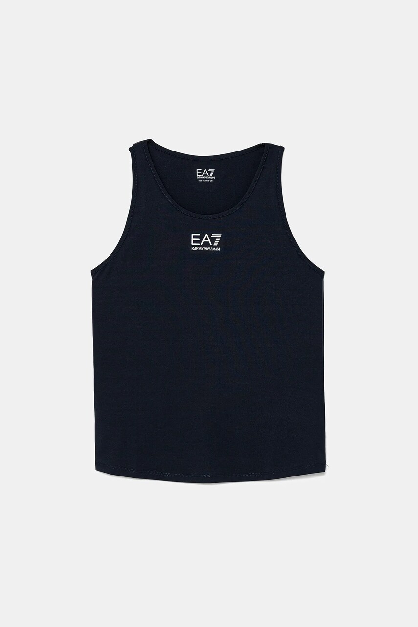 Levně Dětský top EA7 Emporio Armani tmavomodrá barva, 7G000110 AF12509