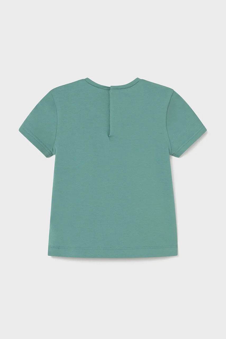 Дитяча футболка Mayoral колір бірюзовий 105