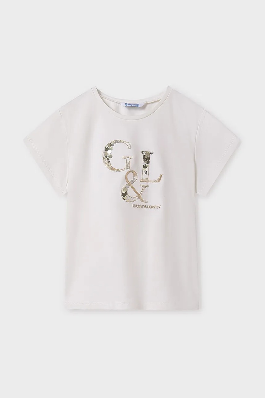 Детская футболка Mayoral цвет бежевый 854