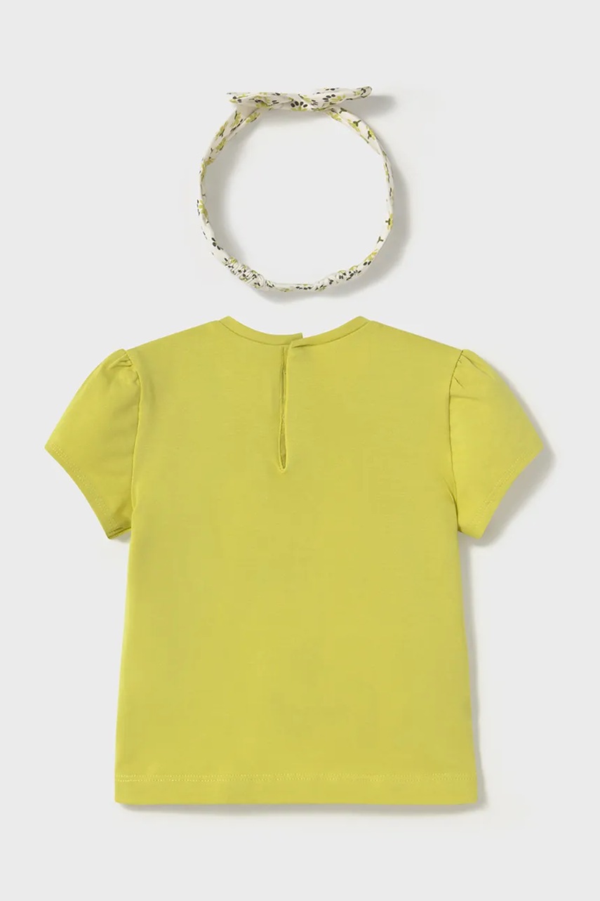 Детская футболка Mayoral цвет зелёный 1044