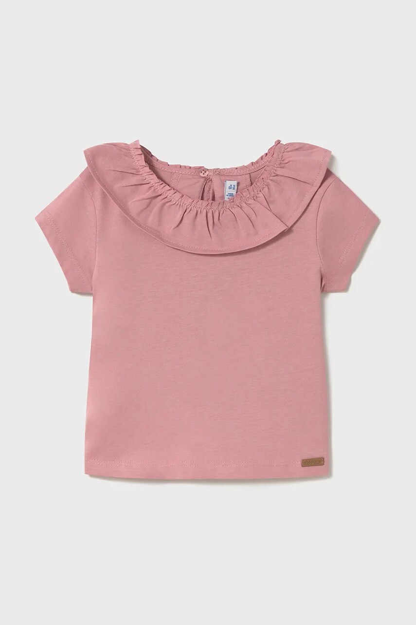Mayoral tricou de bumbac pentru copii culoarea roz, 1045