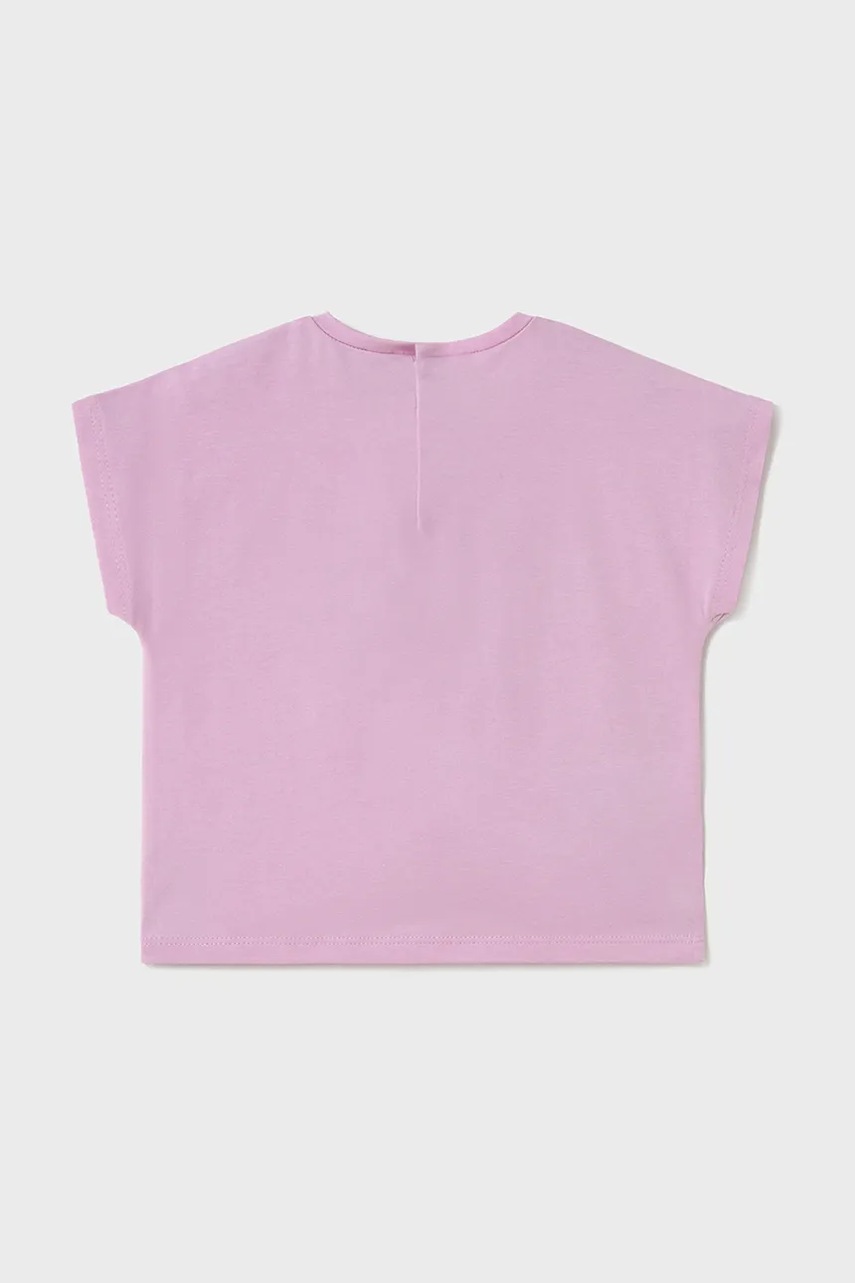 Детская футболка Mayoral цвет фиолетовый 1046