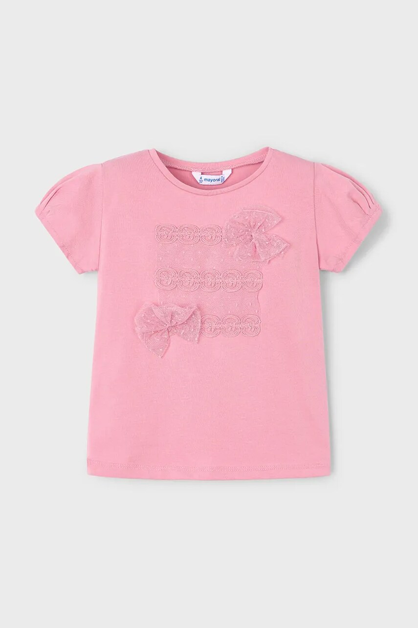 Mayoral tricou copii culoarea roz, 3001