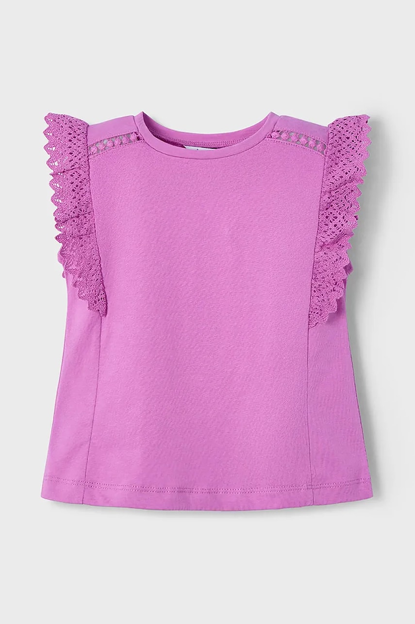 Mayoral tricou de bumbac pentru copii culoarea roz, 3010 Mayoral tricou de bumbac pentru copii culoarea roz, 3010