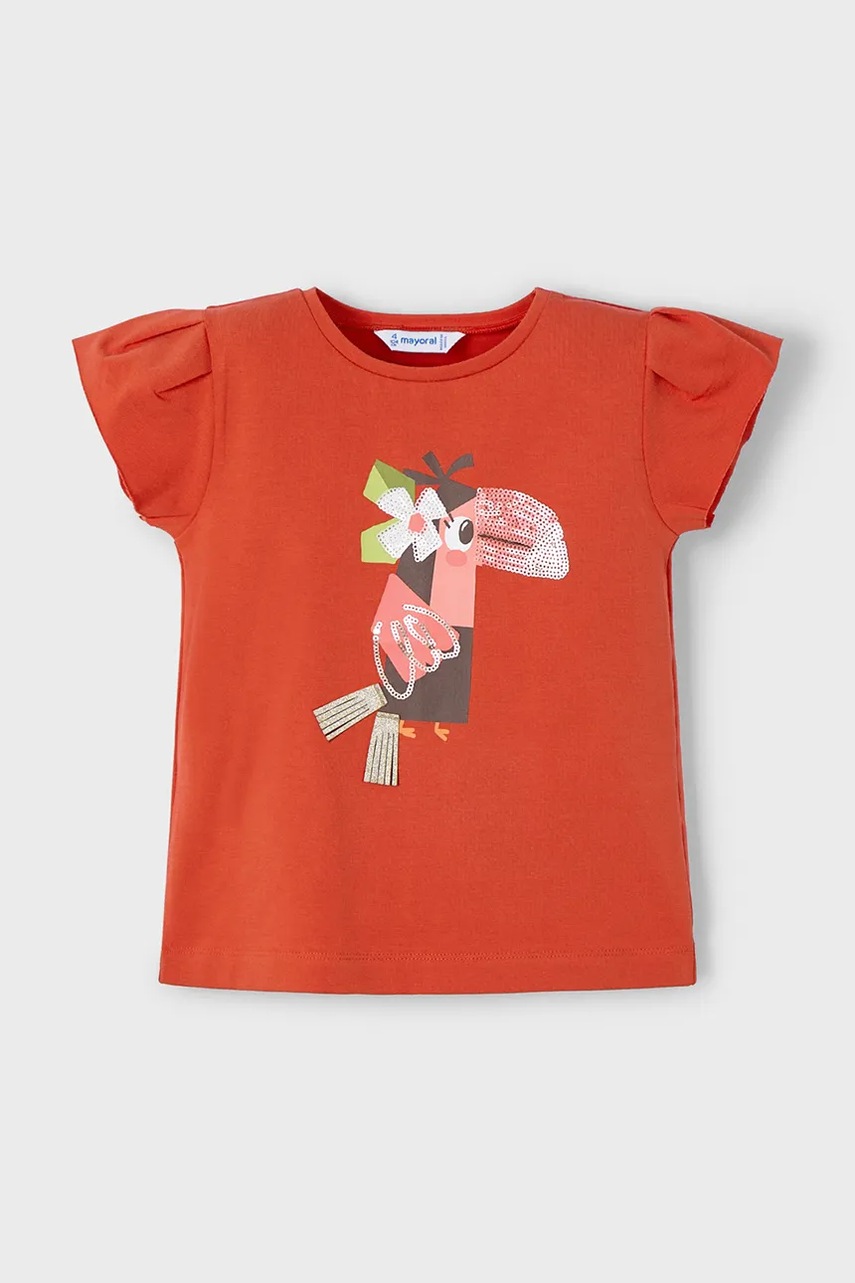 Детская футболка Mayoral цвет оранжевый 3015