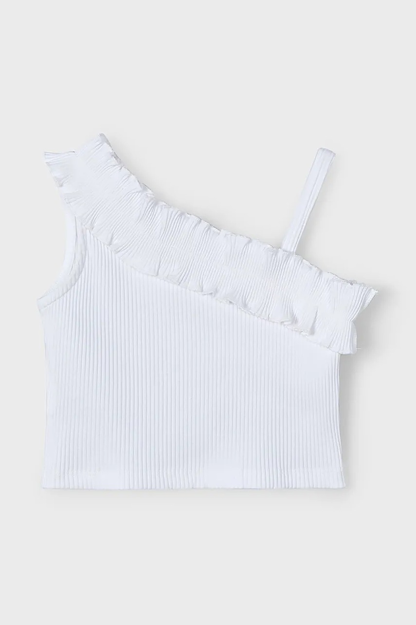 Mayoral top copii culoarea alb, 3018