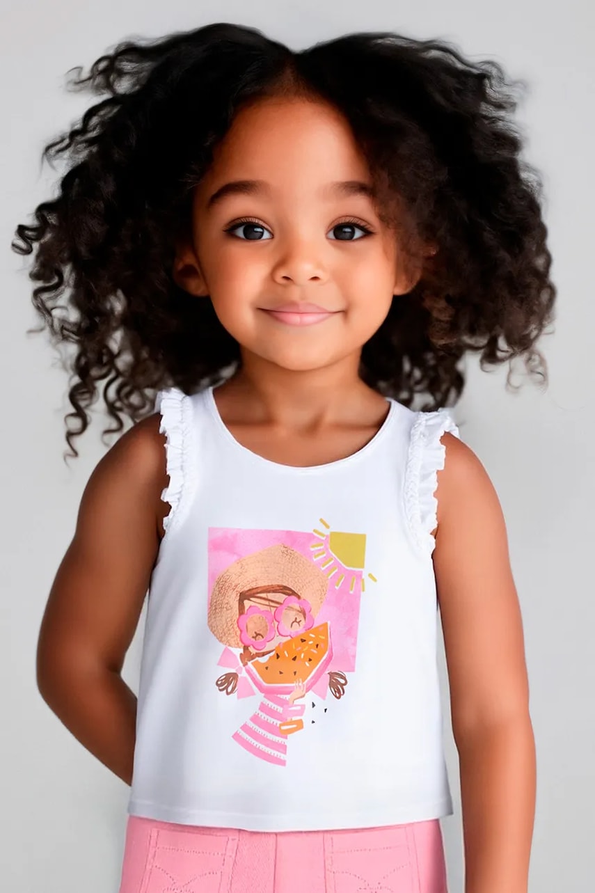 Mayoral top din bumbac pentru copii culoarea roz, 3021