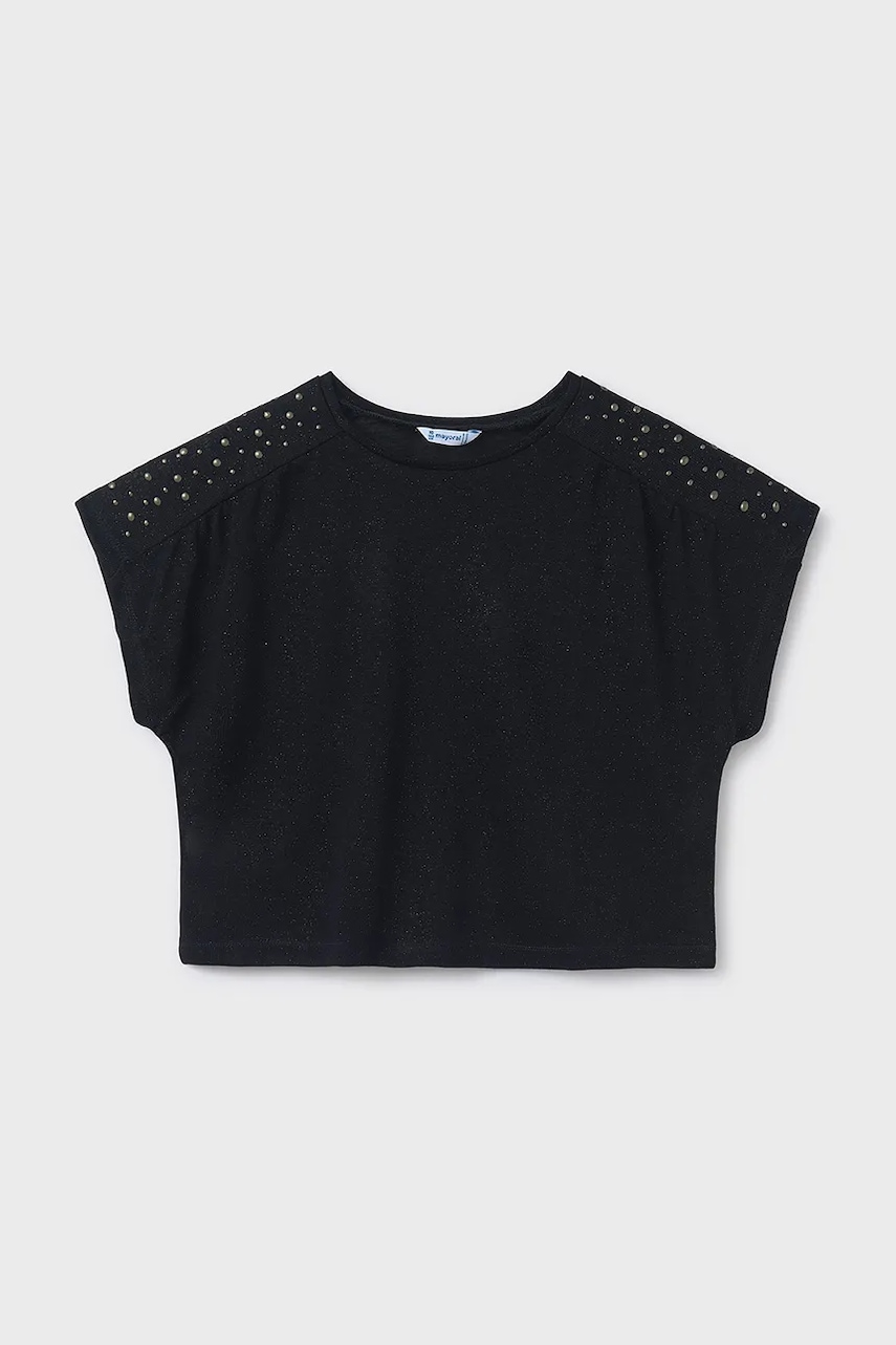 Mayoral tricou copii culoarea negru, 6023