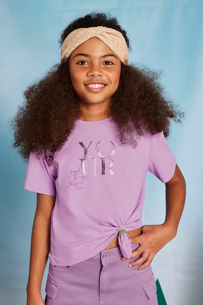 Mayoral tricou de bumbac pentru copii culoarea violet, 6024