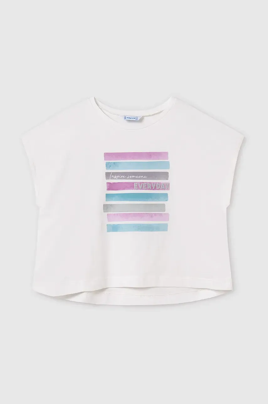 Mayoral tricou de bumbac pentru copii culoarea violet, 6026