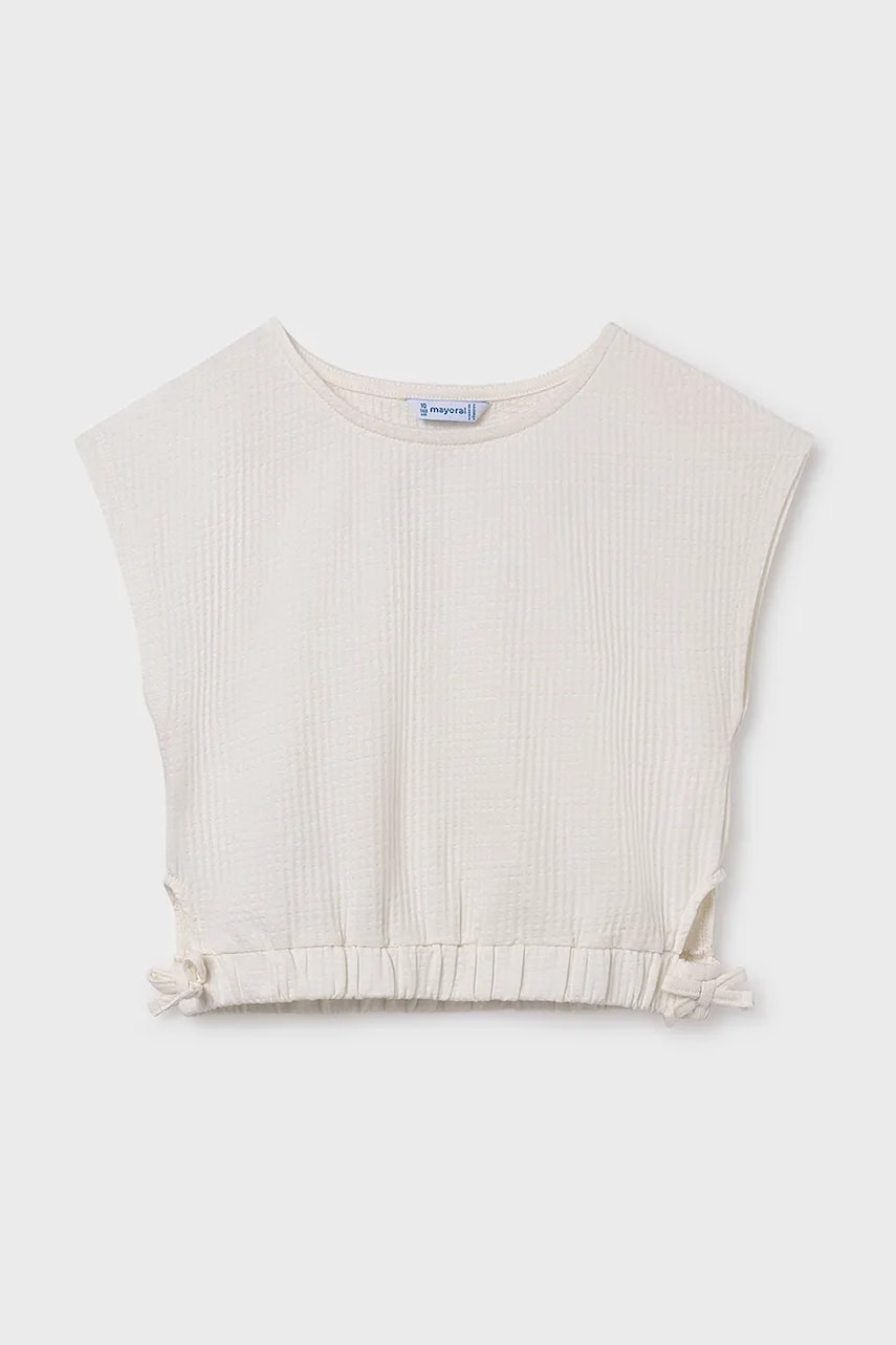 Mayoral top copii culoarea bej, 6029