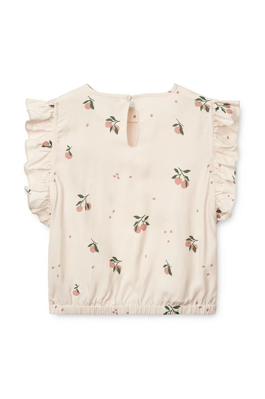 Детский топ Liewood Emery Printed Viscose Top цвет бежевый LW19838 Детский топ Liewood Emery Printed Viscose Top цвет бежевый LW19838