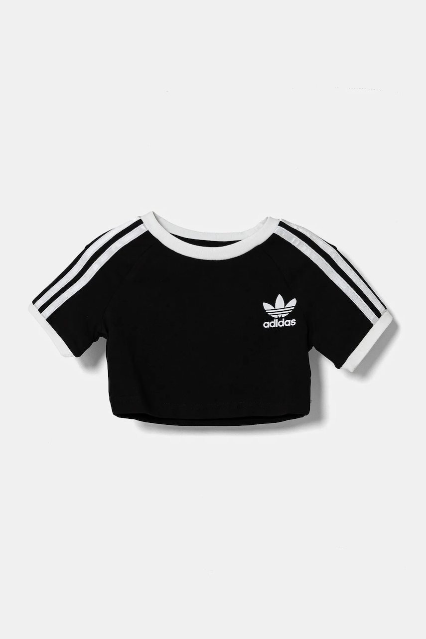 Детская футболка adidas Originals цвет чёрный JD1644 Детская футболка adidas Originals цвет чёрный JD1644