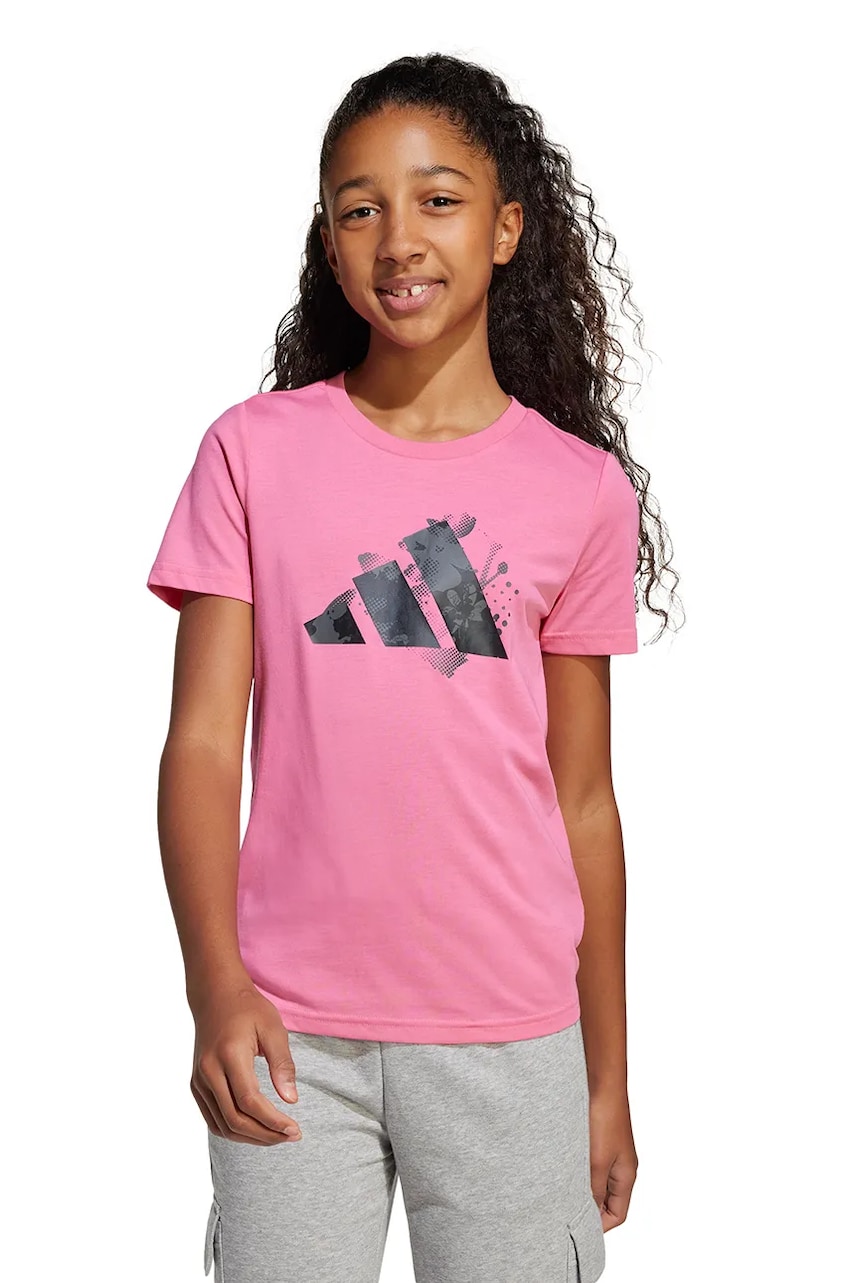 adidas tricou copii culoarea roz, JI9091