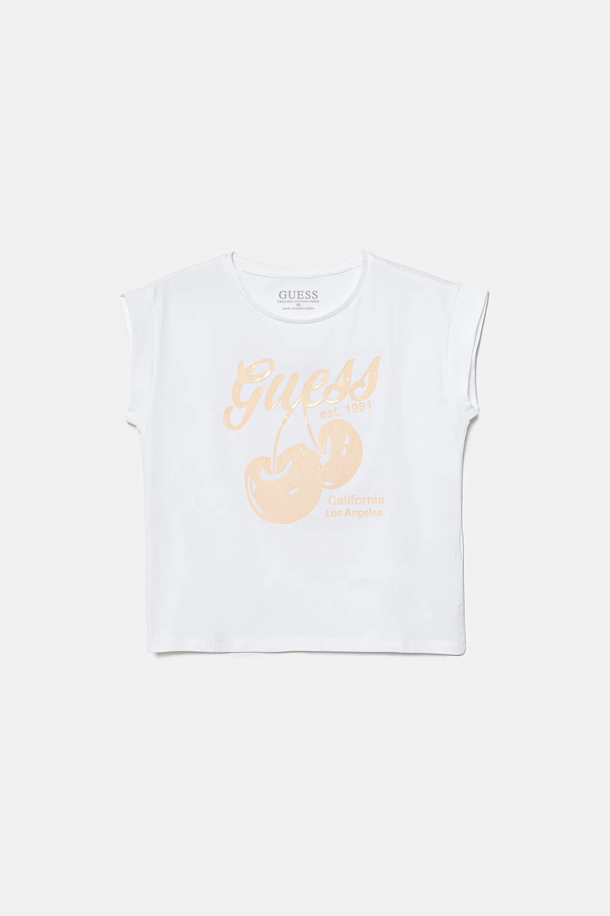 Levně Dětské tričko Guess bílá barva, J5GI00 K6YW4
