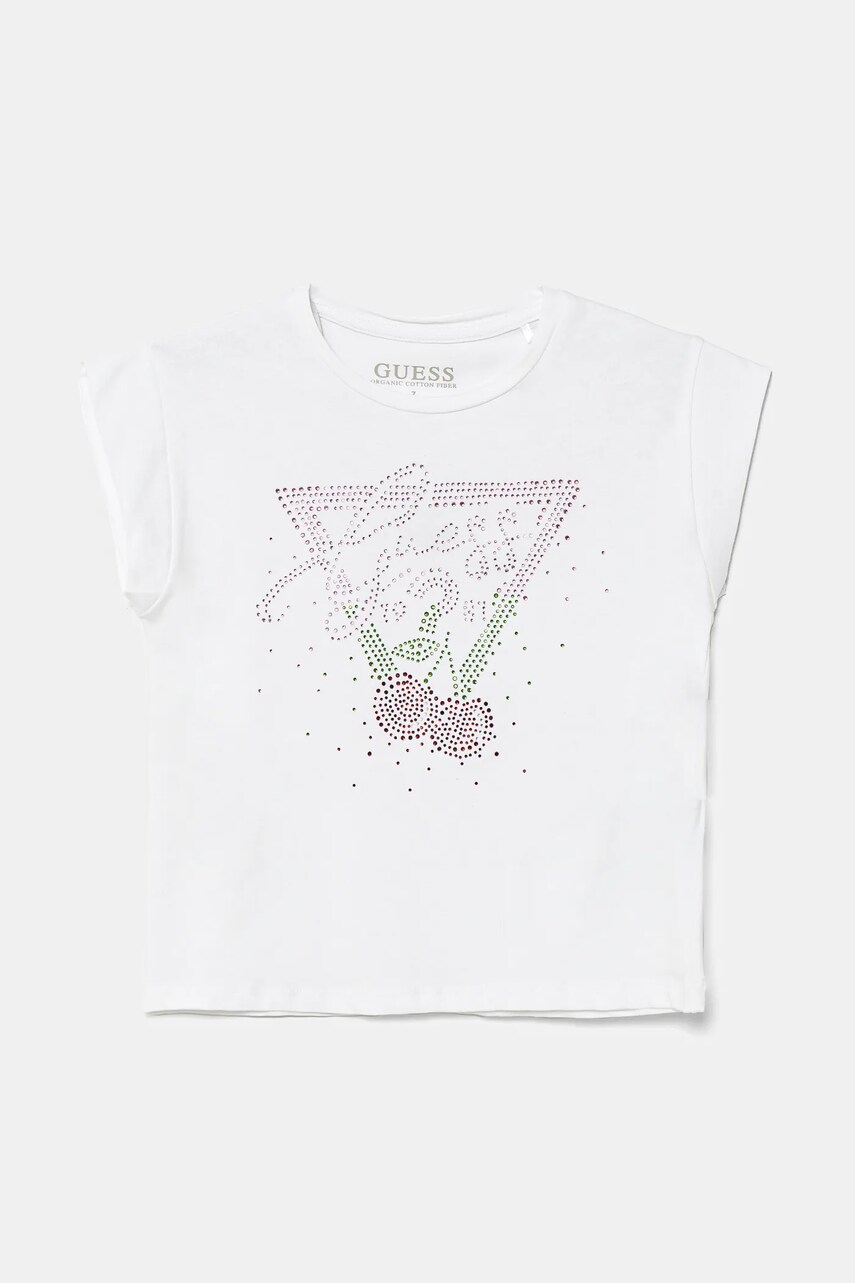 Levně Dětské tričko Guess bílá barva, J5GI01 K6YW4