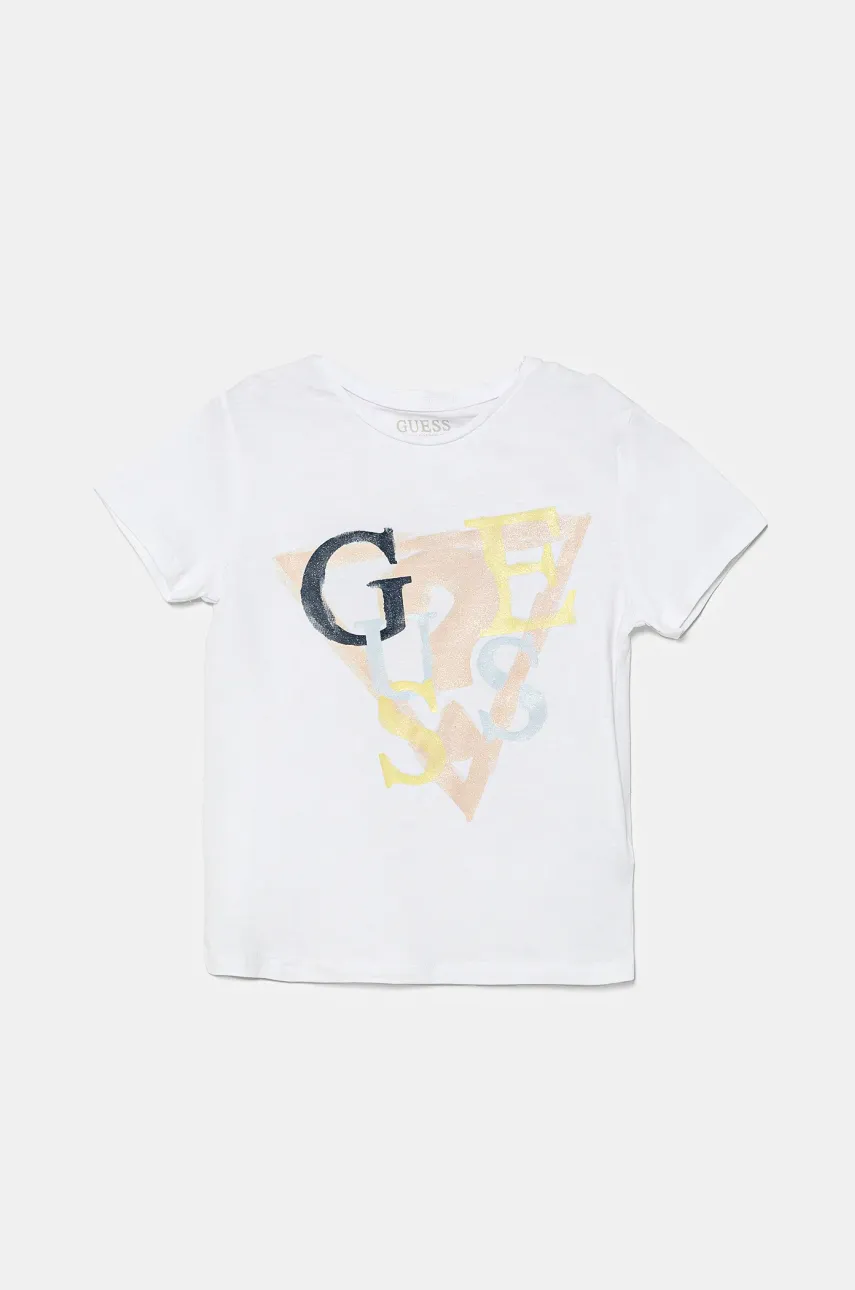 Levně Dětské tričko Guess bílá barva, J5GI03 K6YW4