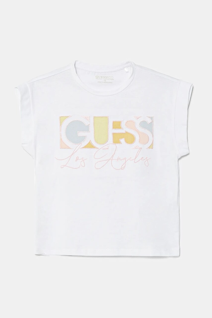 Levně Dětské tričko Guess bílá barva, J5GI14 K6YW4