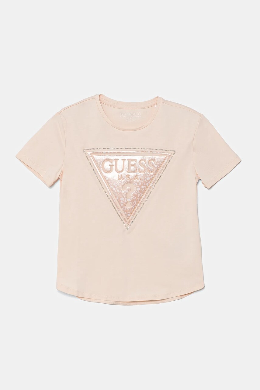 Levně Dětské tričko Guess béžová barva, J5GI15 K6YW4