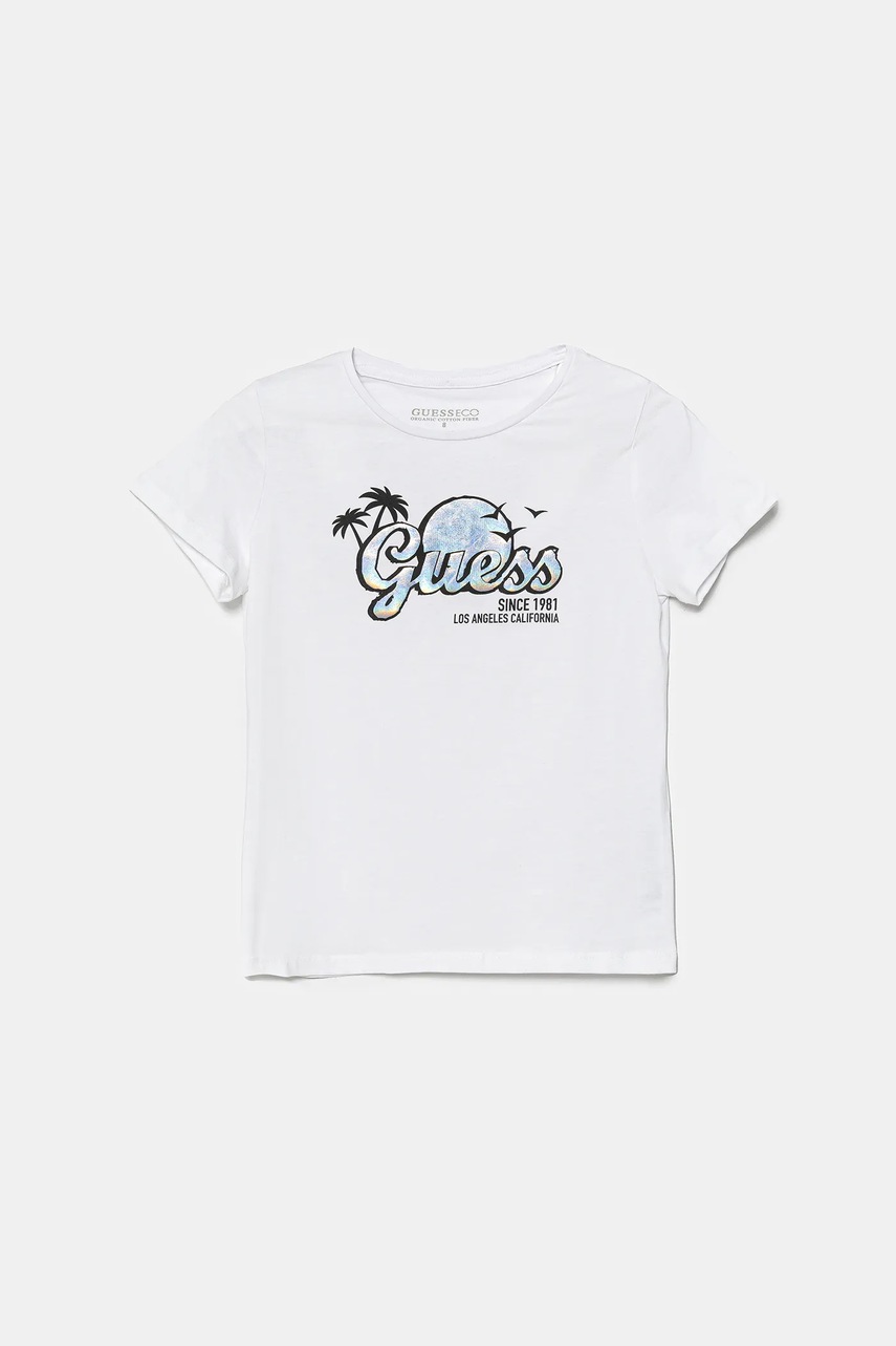 Levně Dětské tričko Guess bílá barva, J5GI17 K6YW4