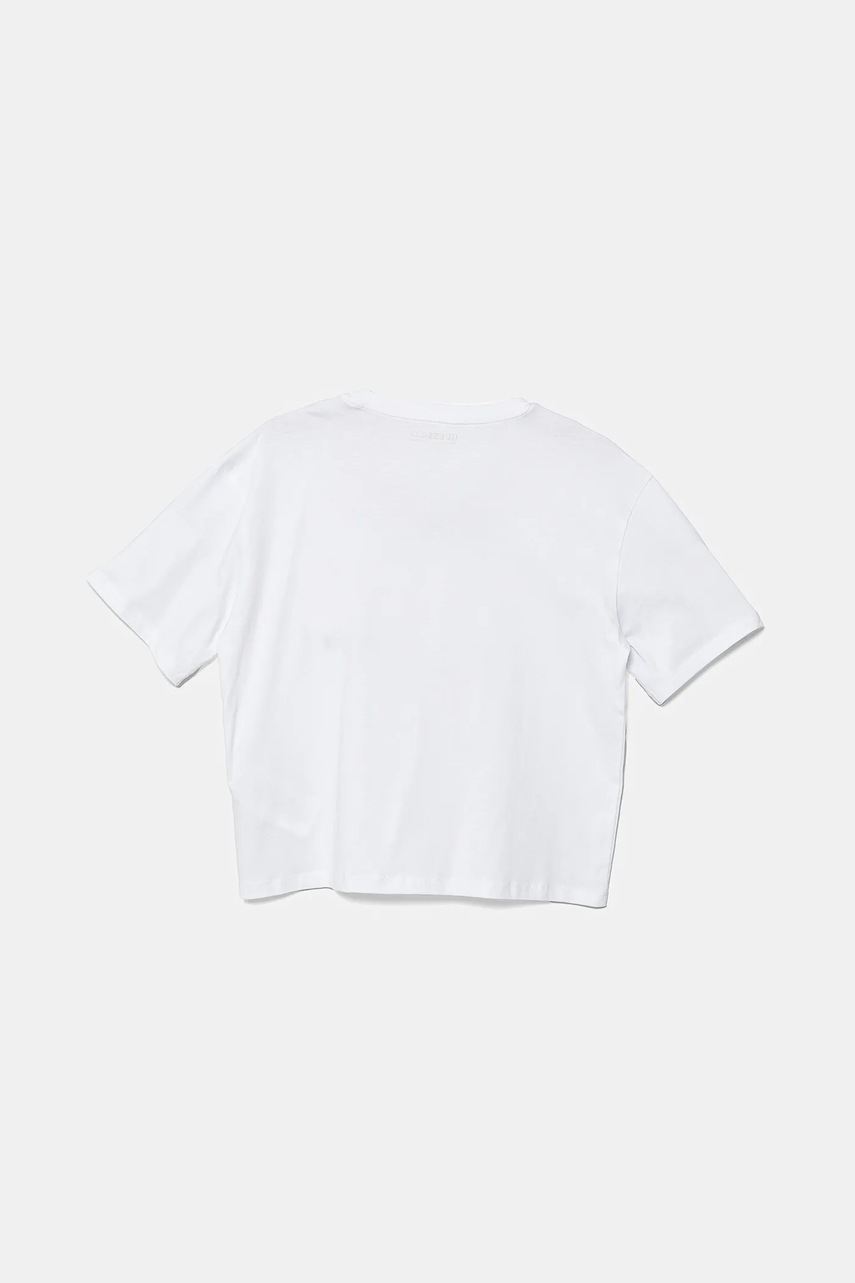 Детская хлопковая футболка Guess цвет белый J5GI23 K8HM4