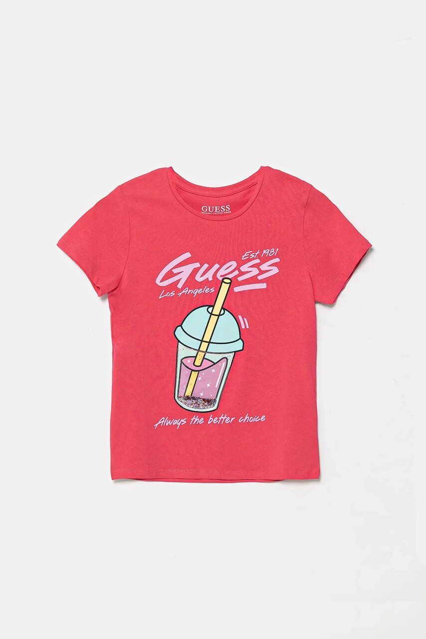 

Детска тениска Guess в розово J5GI31 K6YW4, Розов