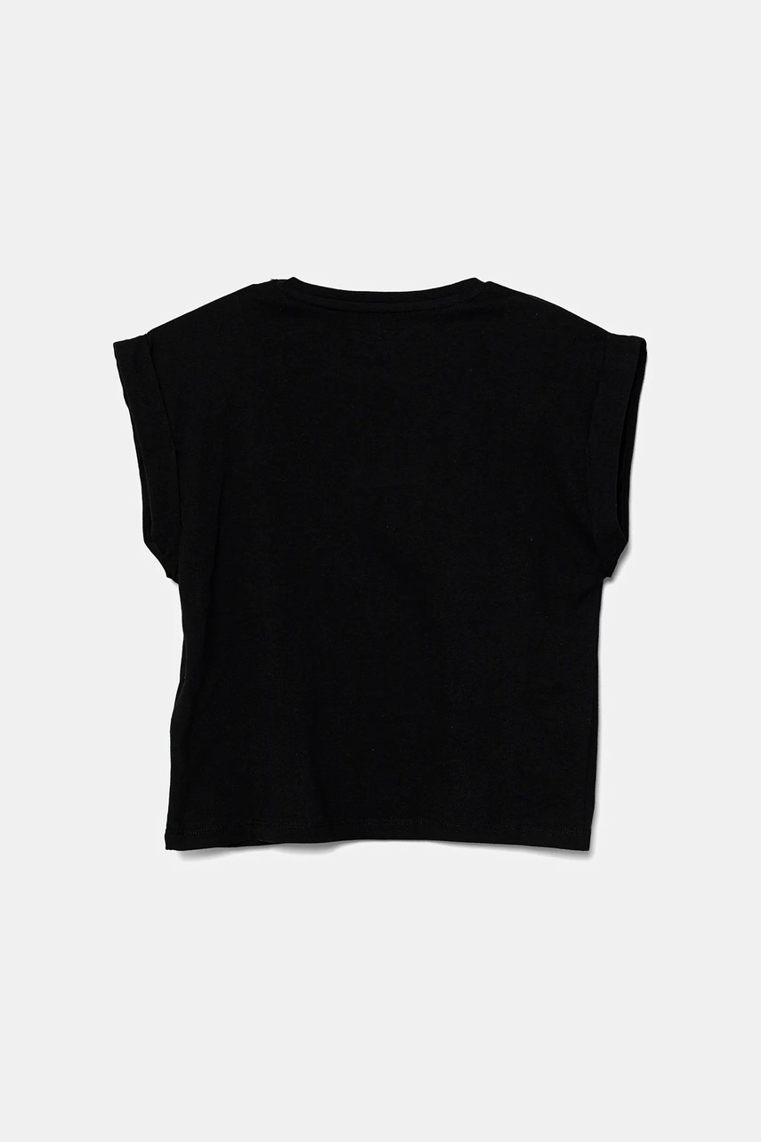 Детская хлопковая футболка Guess цвет чёрный J5GI32 K8HM4